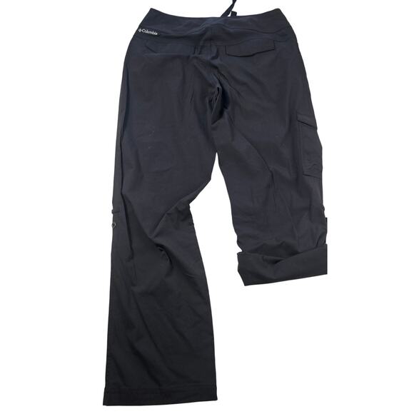 Columbia 10 SHORT PETITE black hiking pants convertible packable omni shield EUC - Picture 2 of 6